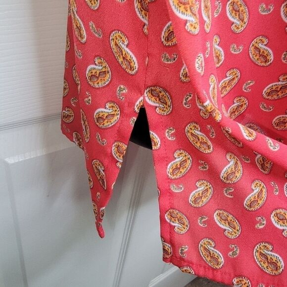 Liz Claiborne paisley pintuck chiffon cami top size 2x - Picture 5 of 6